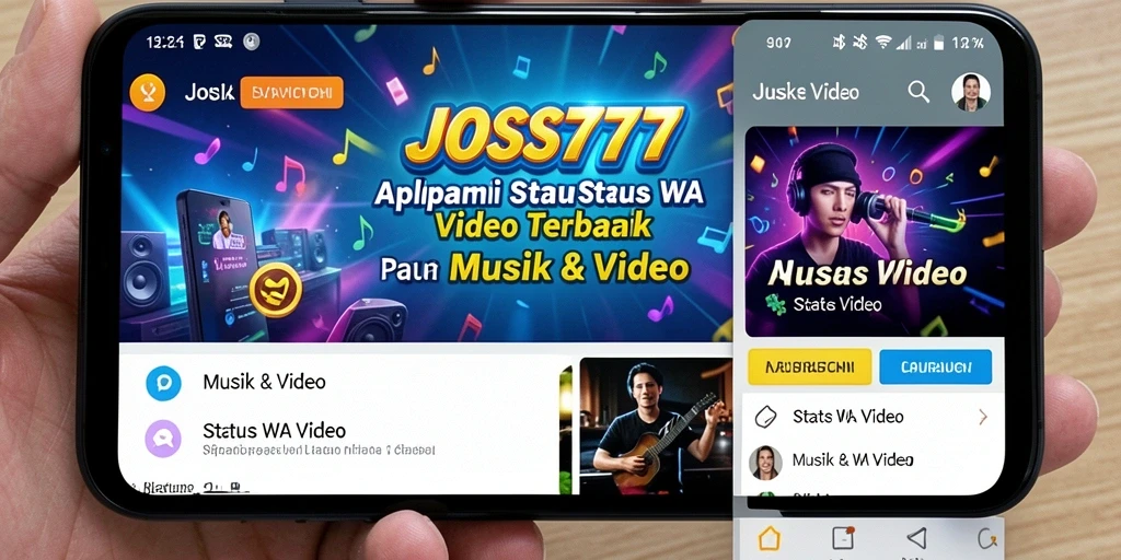 Tampilan antarmuka aplikasi JOSS777 yang menarik dan mudah digunakan.