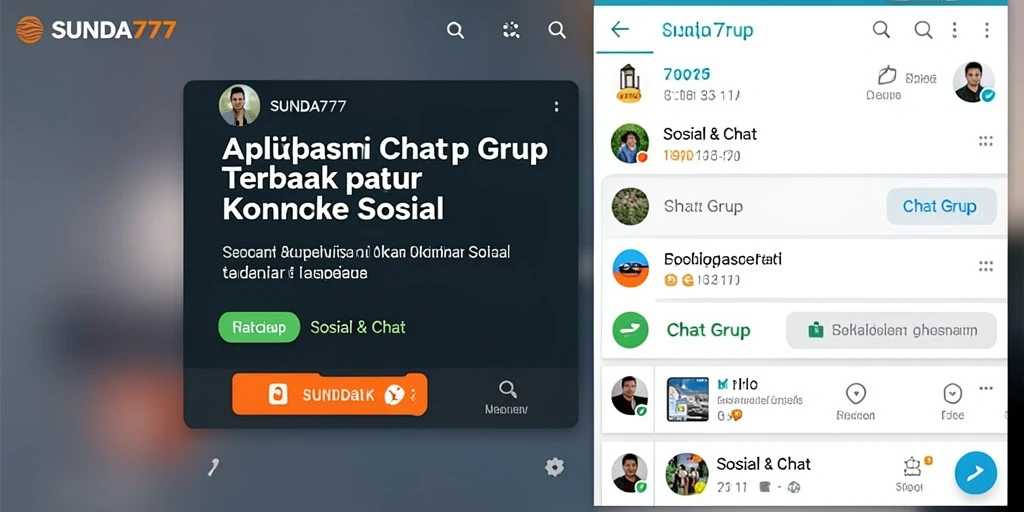 Tampilan antarmuka SUNDA777 yang user-friendly untuk Chat Grup.